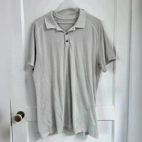 Lululemon Light Grey Metal Vent Polo (Golf) - Picture 1 of 2